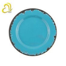 Круглые пластиковые тарелки тарелки меламин пластины зарядное устройство тарелки оптовая
